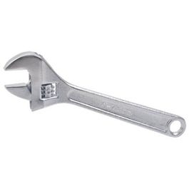 Adjustable Wrench, Chrome-Plated, 8-In.