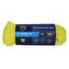 Polypropylene Rope, Twisted Braided, Yellow, 1/4-In. x 100-Ft.