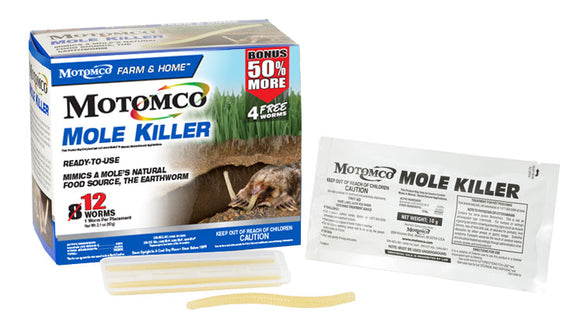 Motomco Mole Killer (4 placements (2 grubs each))