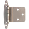 Liberty Satin Nickel 3/8 In. Inset Hinge, Without Spring, (10-Pack)