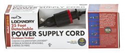 API LockNDry® Indoor/Outdoor Power Supply Cord, 25 Feet
