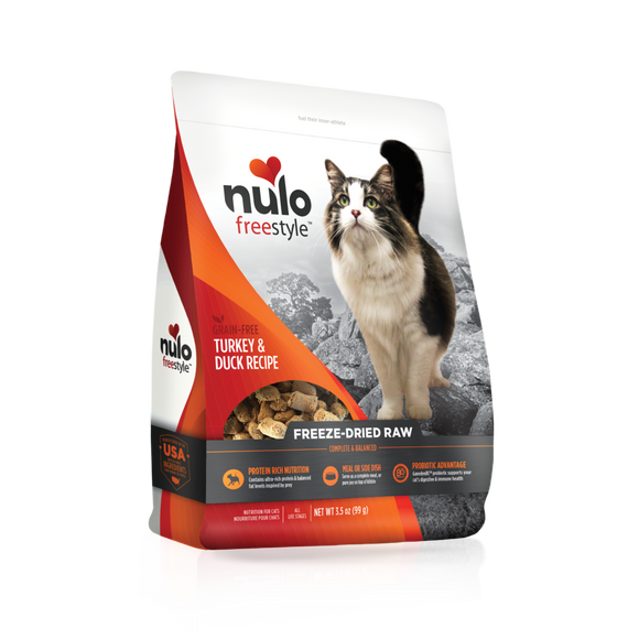 Nulo FreeStyle Freeze-Dried Raw Turkey & Duck Recipe for Cats (8-oz)