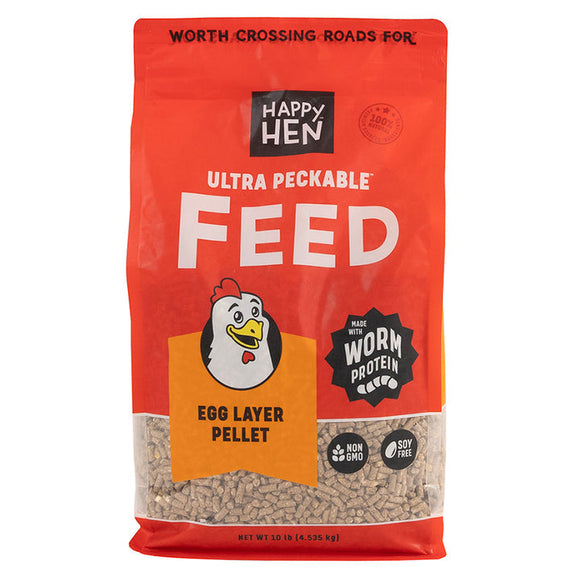 Happy Hen Ultra Peckable Feed™ Bug and Grain Scratch (10 Lb)