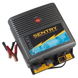 Sentry Series Electric Fence Energizer, 200-Acre, Battery Power, 12-Volt Battery