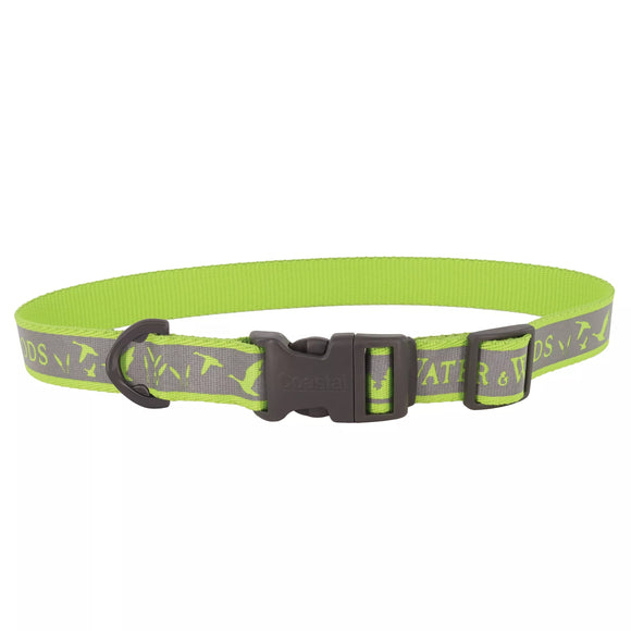 Coastal Pet Products Water & Woods Adjustable Reflective Dog Collar (Medium - 1