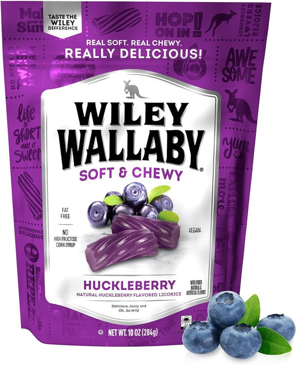 Wiley Wallaby Huckleberry Licorice 10oz