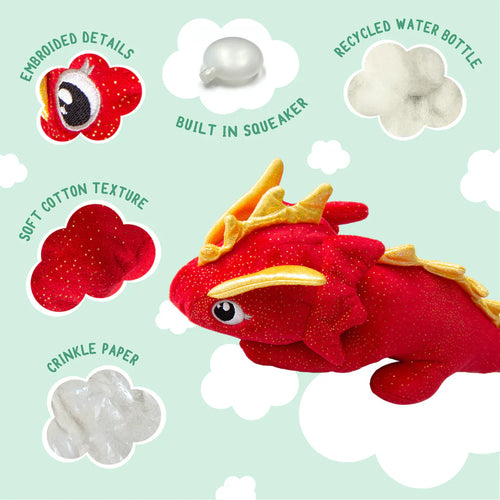 SNUGAROOZ Fire the Dragon Dog Toy