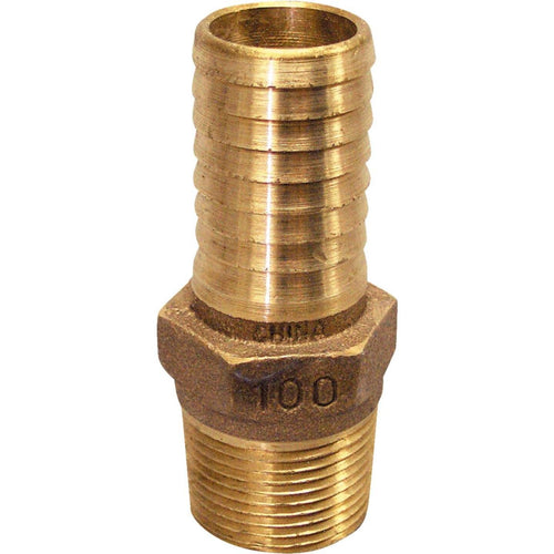 Merrill 1-1/4 In. MIP x 1-1/4 In. Insert Brass Hose Barb