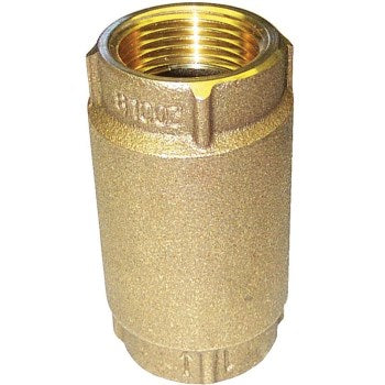 Merrill Mfg CVNL100 Red Brass Check Valve, Meets Lead-Free Installation ~ 1in.