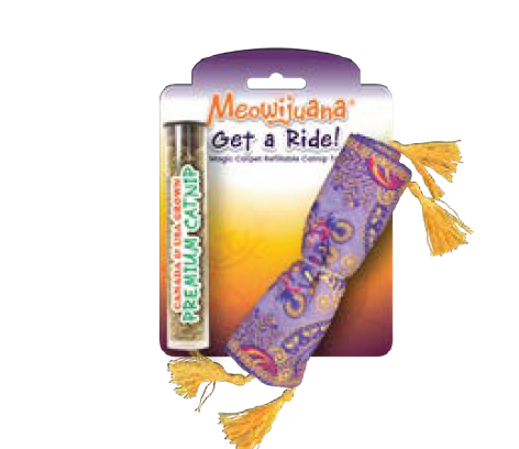 Meowijuana Get A Ride! Refillable Magic Carpet Cat Toy
