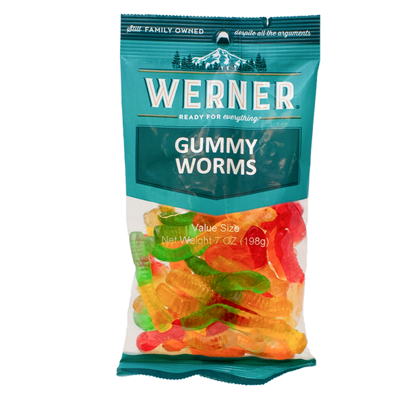 Werner Gourmet Meat Snacks Gummy Worms