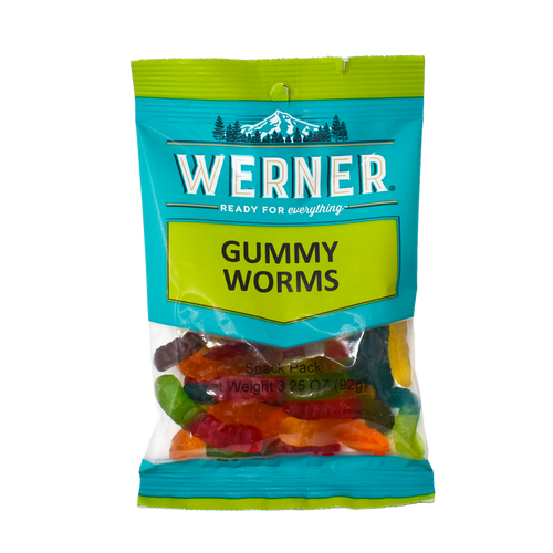 Werner Gourmet Meat Snacks Gummy Worms