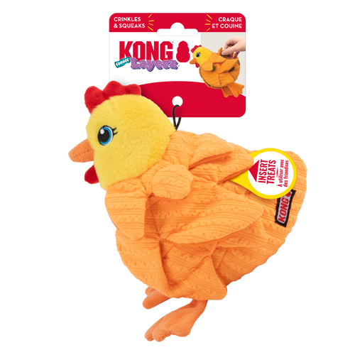 KONG Layerz Forage Hen Dog Toy