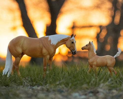 Breyer Ebony Shines & Charlize | Quarter Horse Set | Retired