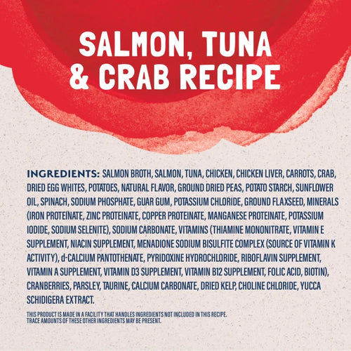 Natural Balance Platefulls Salmon, Tuna, & Crab Recipe Morsels in Gravy Cat Food