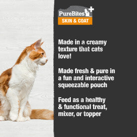 PureBites Cat Squeezables Skin & Coat