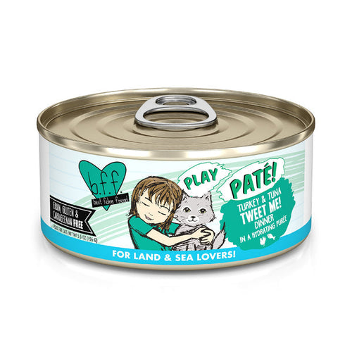Weruva B.F.F. PLAY PATÉ! Turkey & Tuna Tweet Me! Cat Food