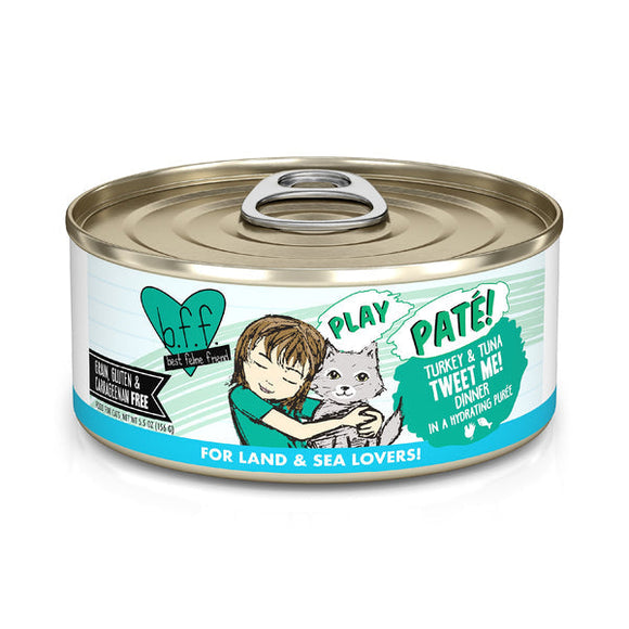 Weruva B.F.F. PLAY PATÉ! Turkey & Tuna Tweet Me! Cat Food