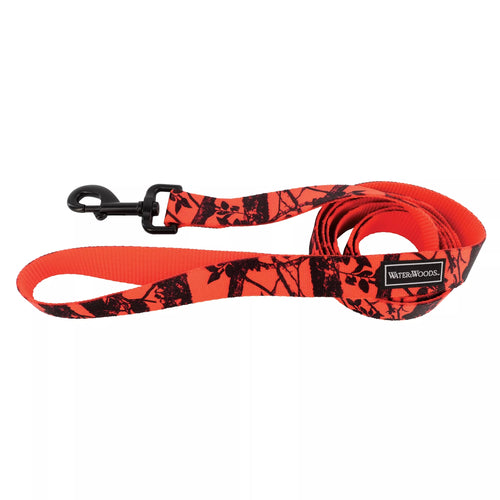 Coastal Pet Water & Woods Blaze Patterned Dog Leash (Medium/Large - 1 X 6', Neon Pink Tree)